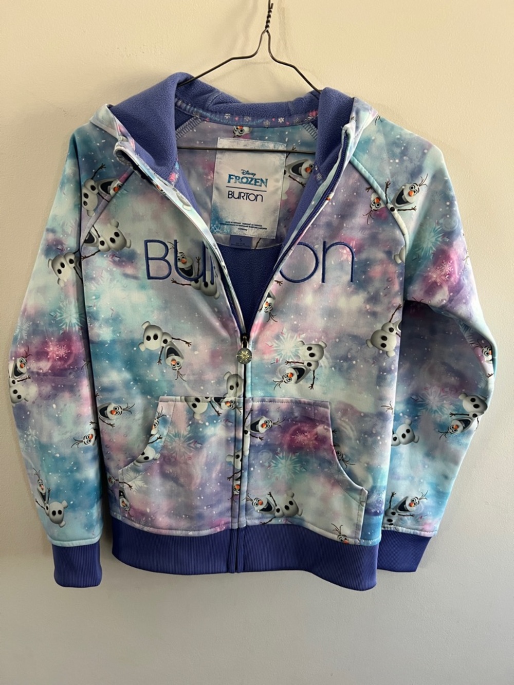 Disney x Burton Kids' Frozen Olaf Hoodie - Pastel Blue & Purple